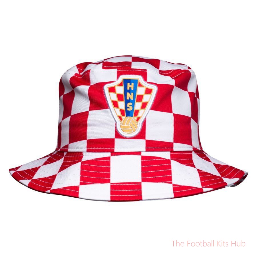 Croatia Bucket Hat Apex World Cup 2026 - White/Sport Red/Hyper Royal