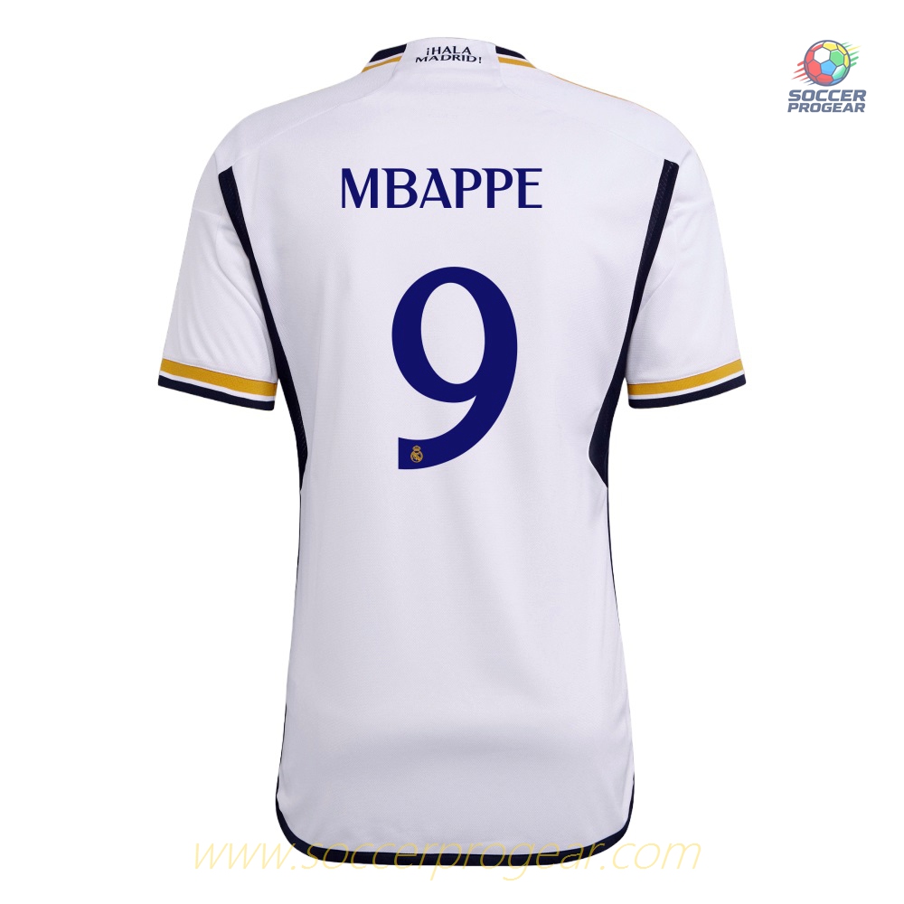 Real Madrid Mbappe Home Football Team Jersey 2023 2024