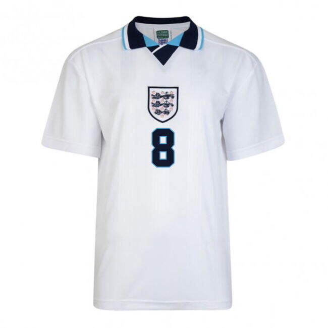 And Value For Money Score Draw England Euro 1996 Home Shirt (Gascoigne 8) Unique