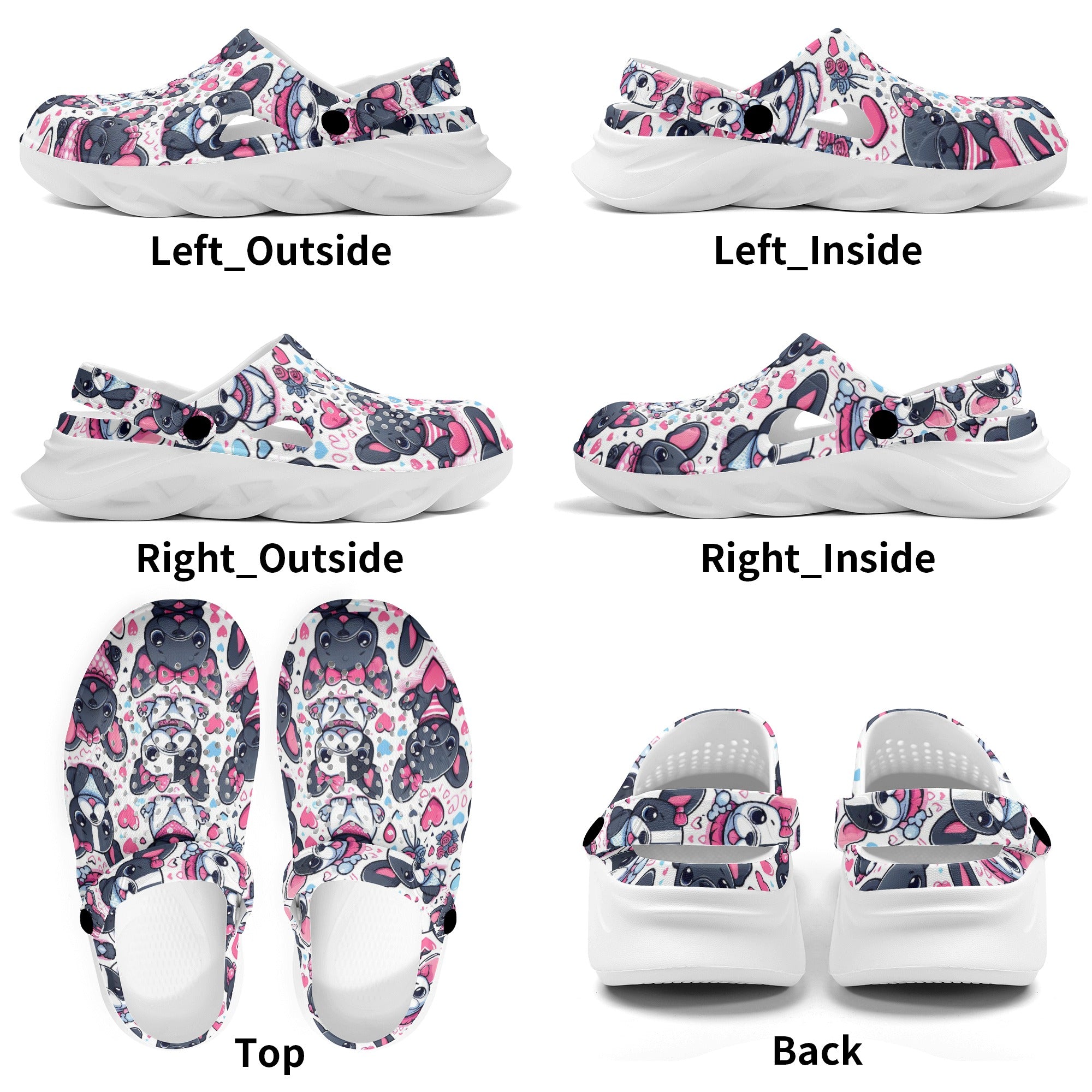 French Bulldog Dixie Summer Hollow Out Clogs Frenchie Pet Item