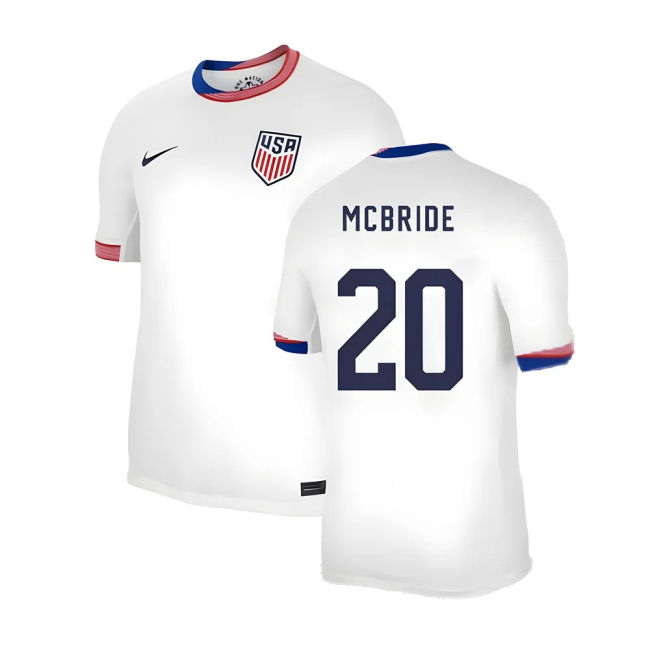 Pro-Grade 2024-2025 United States Usa Home Shirt (Mcbride 20)