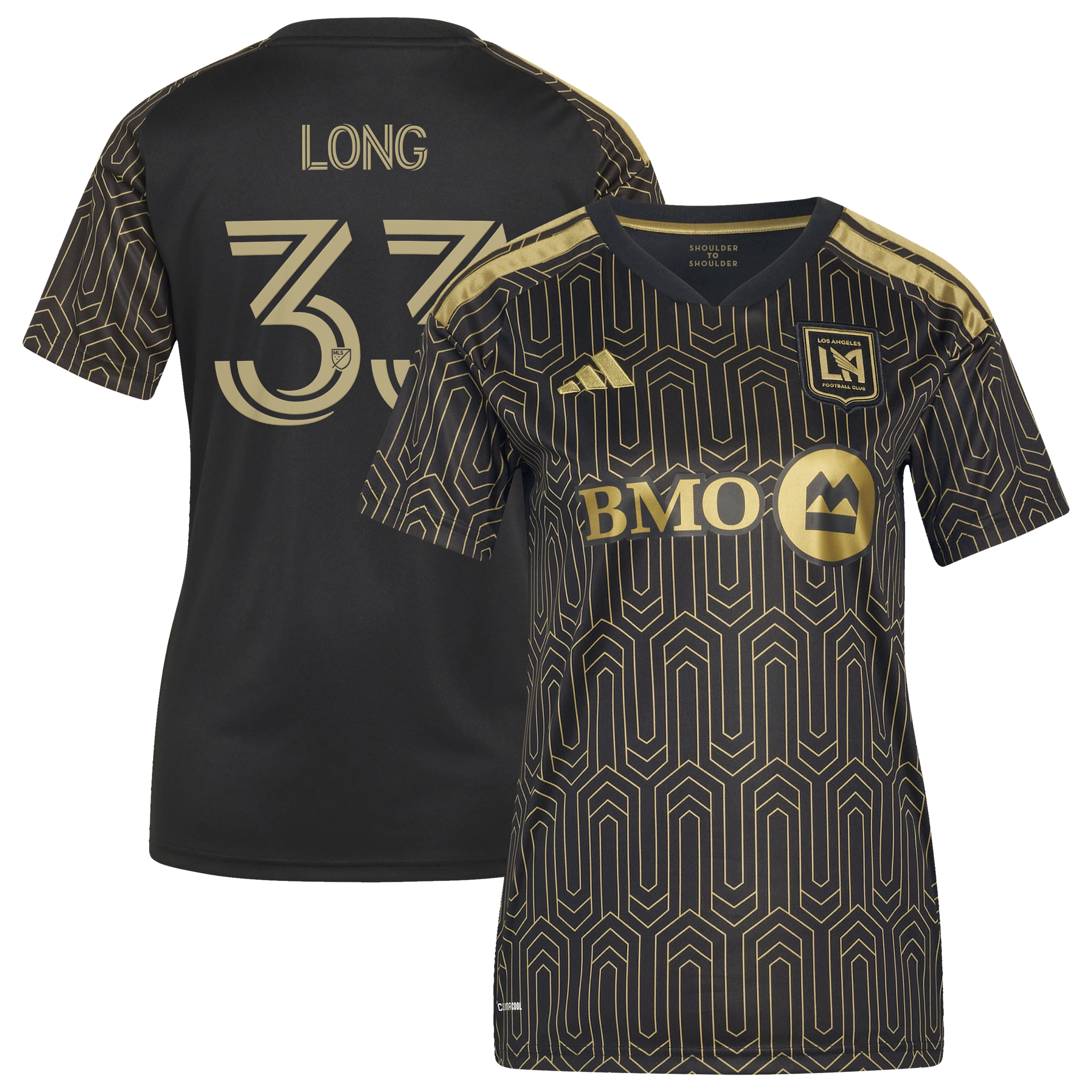 [SJH] Aaron Long LAFC Women's 2026 Primary Kit Replica Jersey - Black