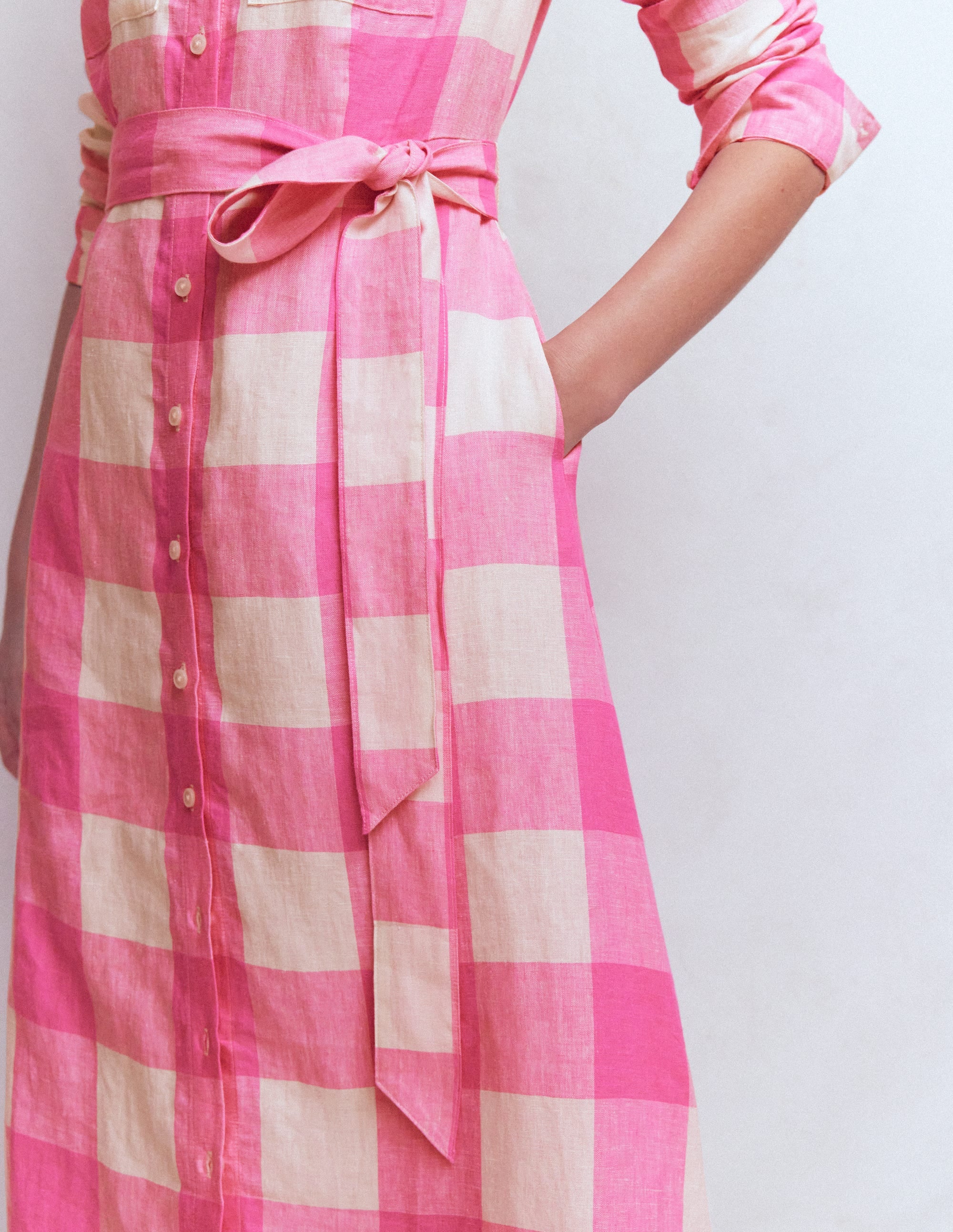 Mollie Linen Midi Dress