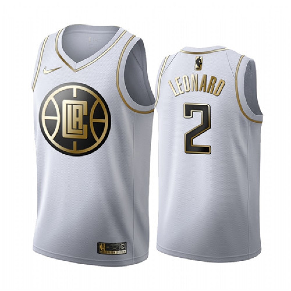 Pro Grade Kawhi Leonard2 White Jersey - Golden Edition - Must-Have Jersey
