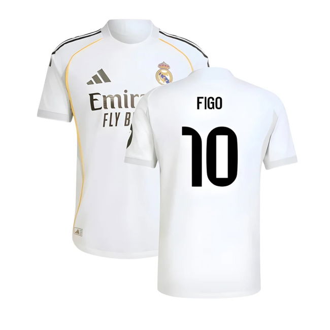 2025-2026 RM Home Football Shirt (Figo 10) Durable Stitching