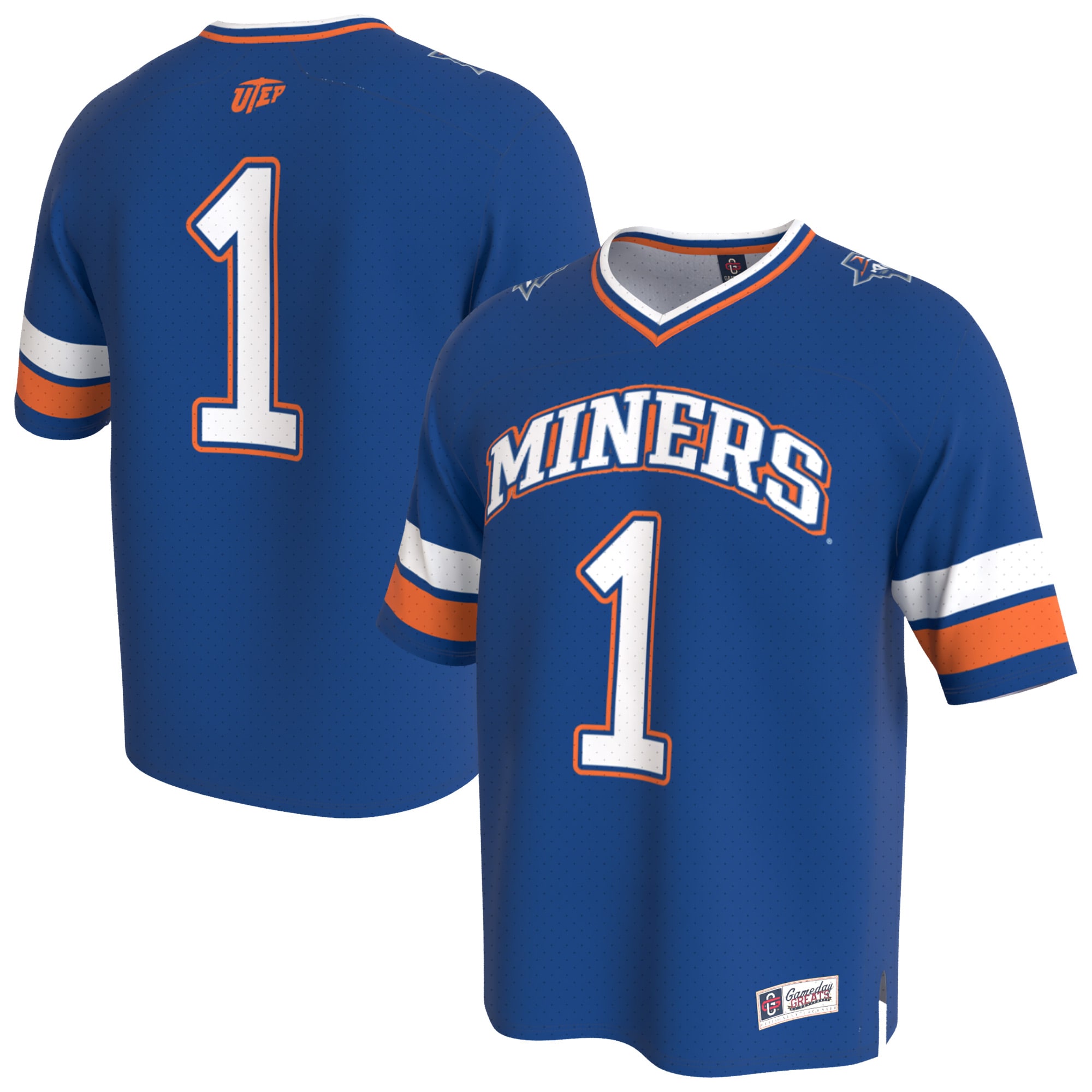 UTEP Miners GameDay Greats Youth Lightweight Collegiate Football Fashion Jersey - Navy