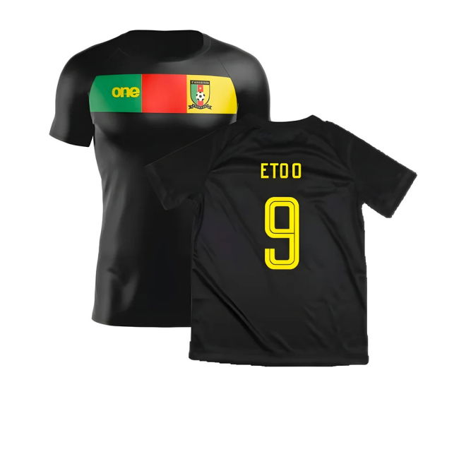 Premium-Quality 2023-2024 Cameroon Training Tee (Black) (Eto O 9)