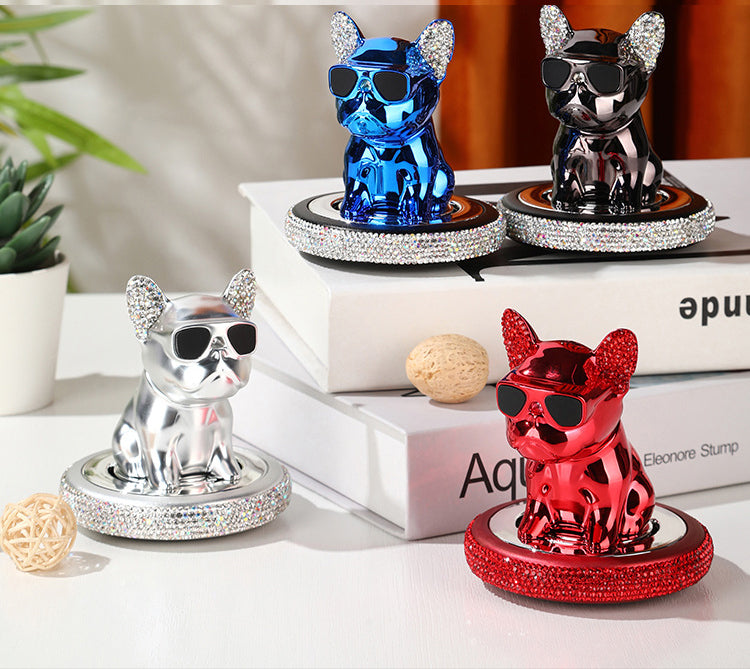 Innovative French Bulldog Metal Shake Head Purifier – Infuse Fragrance Seamlessly