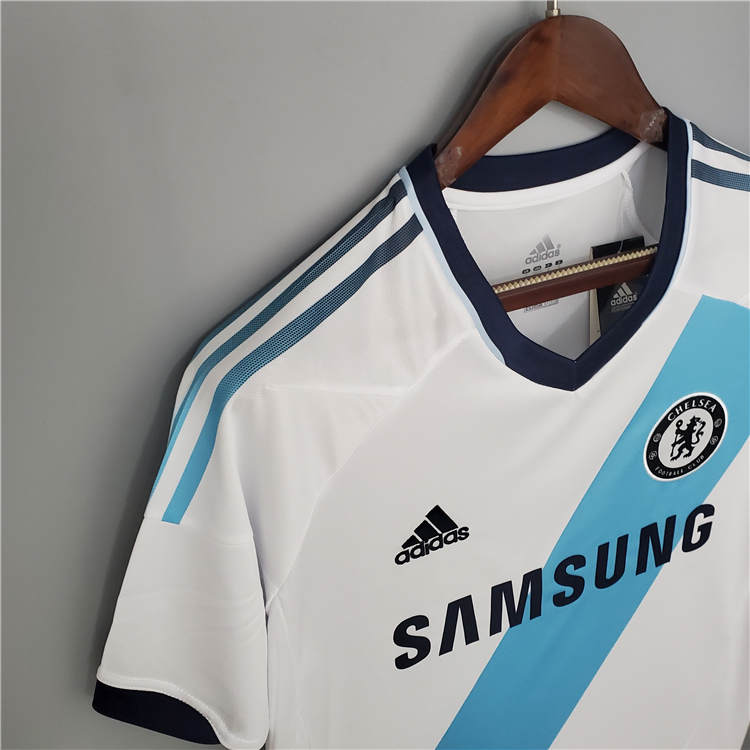 High Performance 1213 CHELSEA RETRO AWAY WHITE SOCCER SHIRT JERSEY