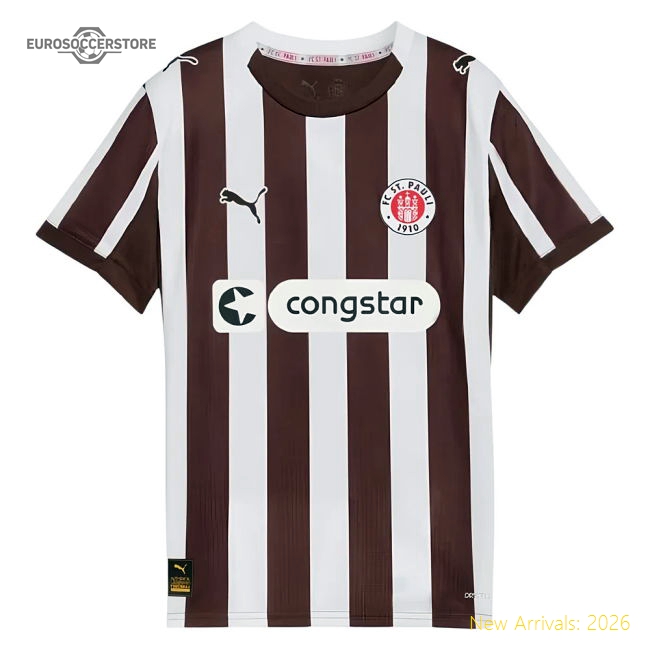 2025-2026 St Pauli Home Shirt (kids) - Match Quality - Supporter Edition