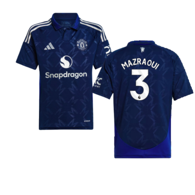 Premium 2024-2025 Man Utd Away Shirt (kids) (mazraoui 3) - Affordable