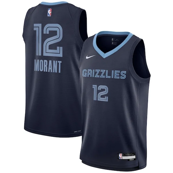 Ja Morant MEM Swingman Jersey - modern top-tier - Navy basketball