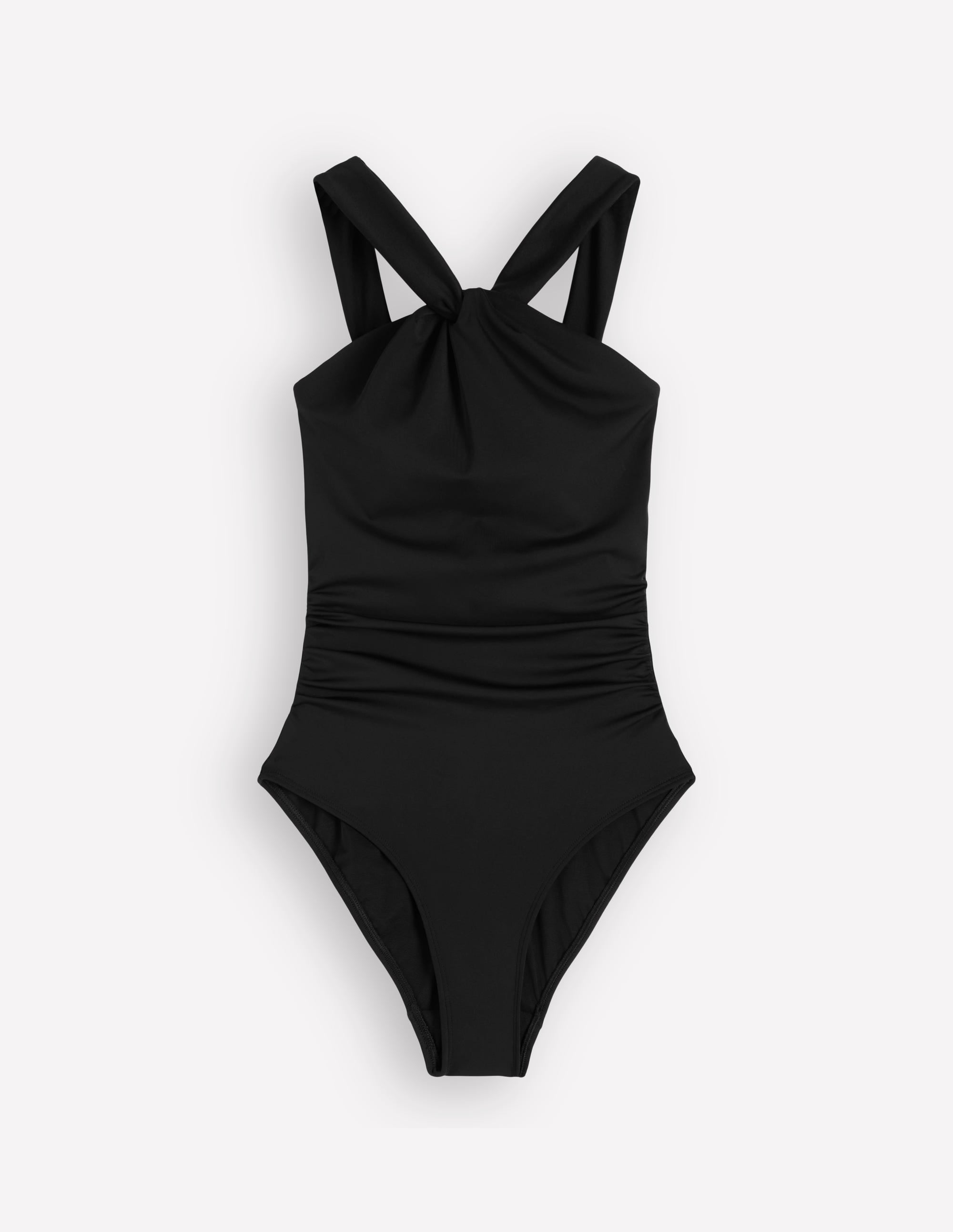 Pleated Strap Cross Swimsuit