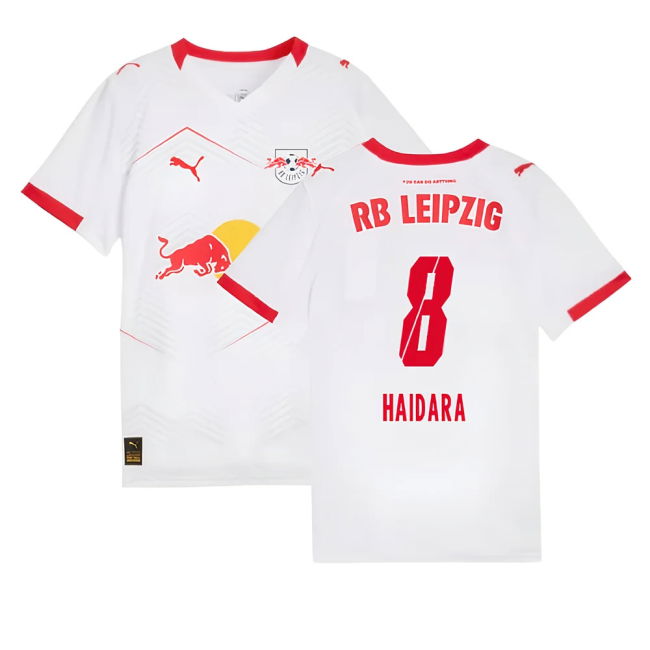 Leipzig Red Bull Leipzig Home Shirt Kids Haidara #8 Official Licen...