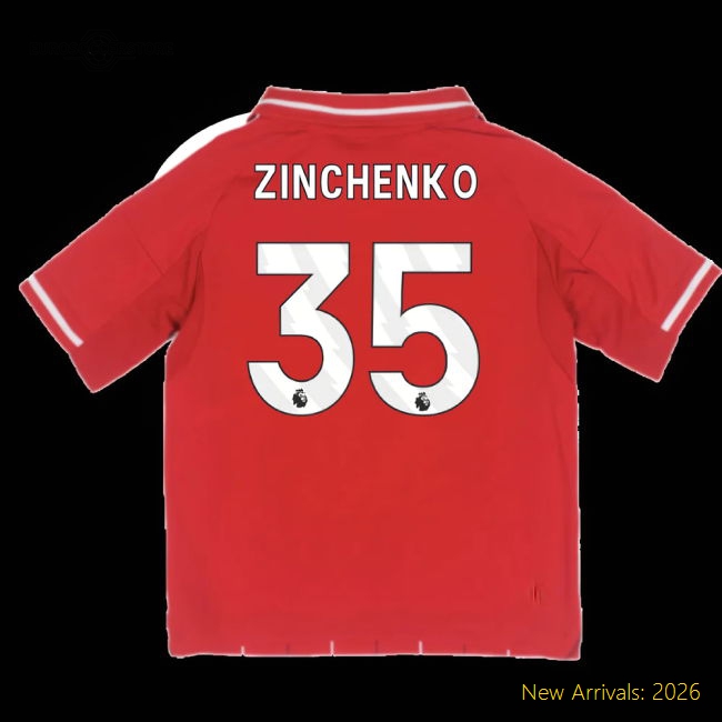 Hypoallergenic Football Team Mini Jersey Zinchenko 2025-2026 Dri-fit