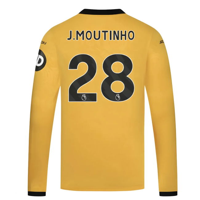 Moutinho 28 Updated Breathable Wolves Home Team Kit