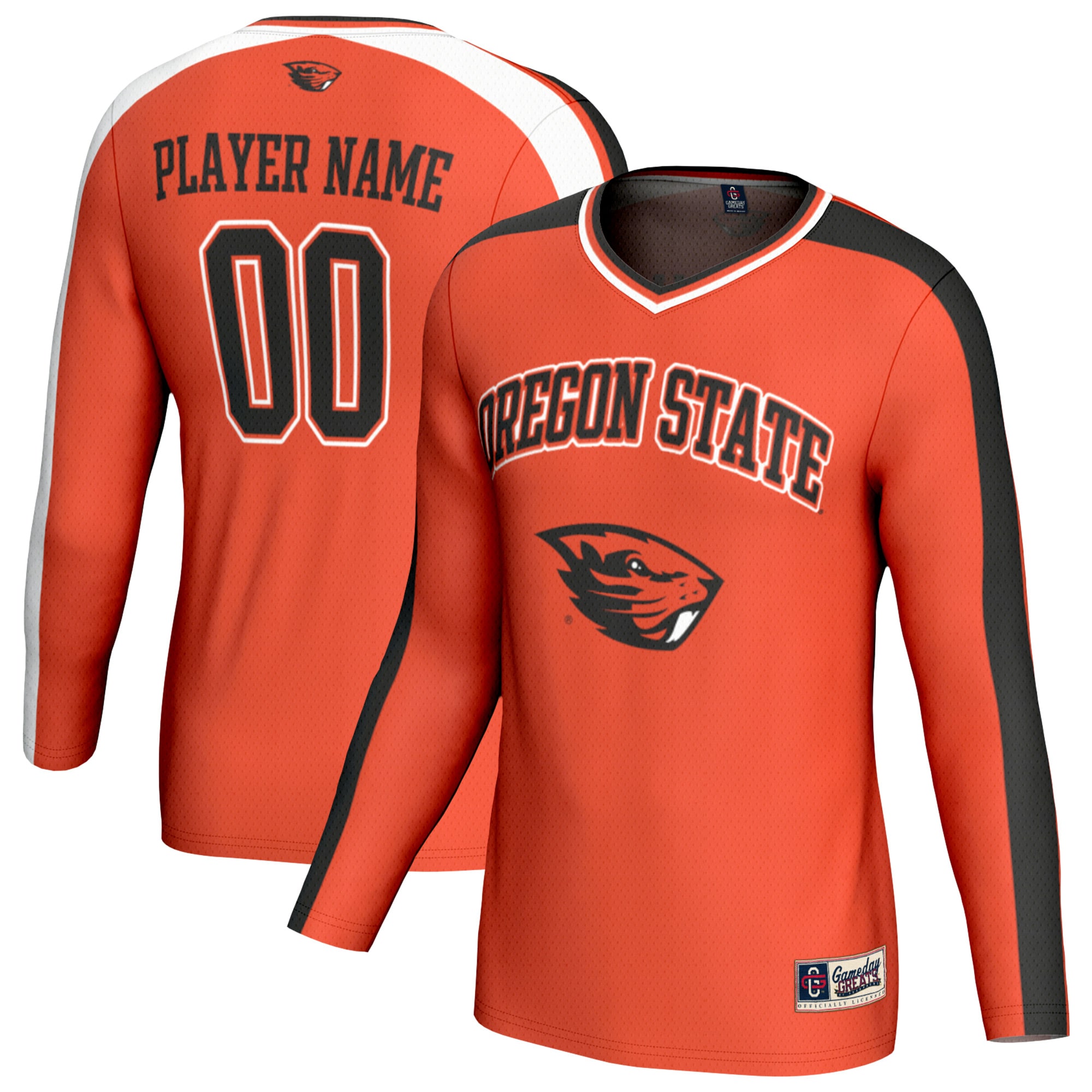 [NJP] Oregon State Beavers GameDay Greats Unisex NIL Pick-A-Player Lightweight Collegiate Volleyball Fashion Jersey - Orange