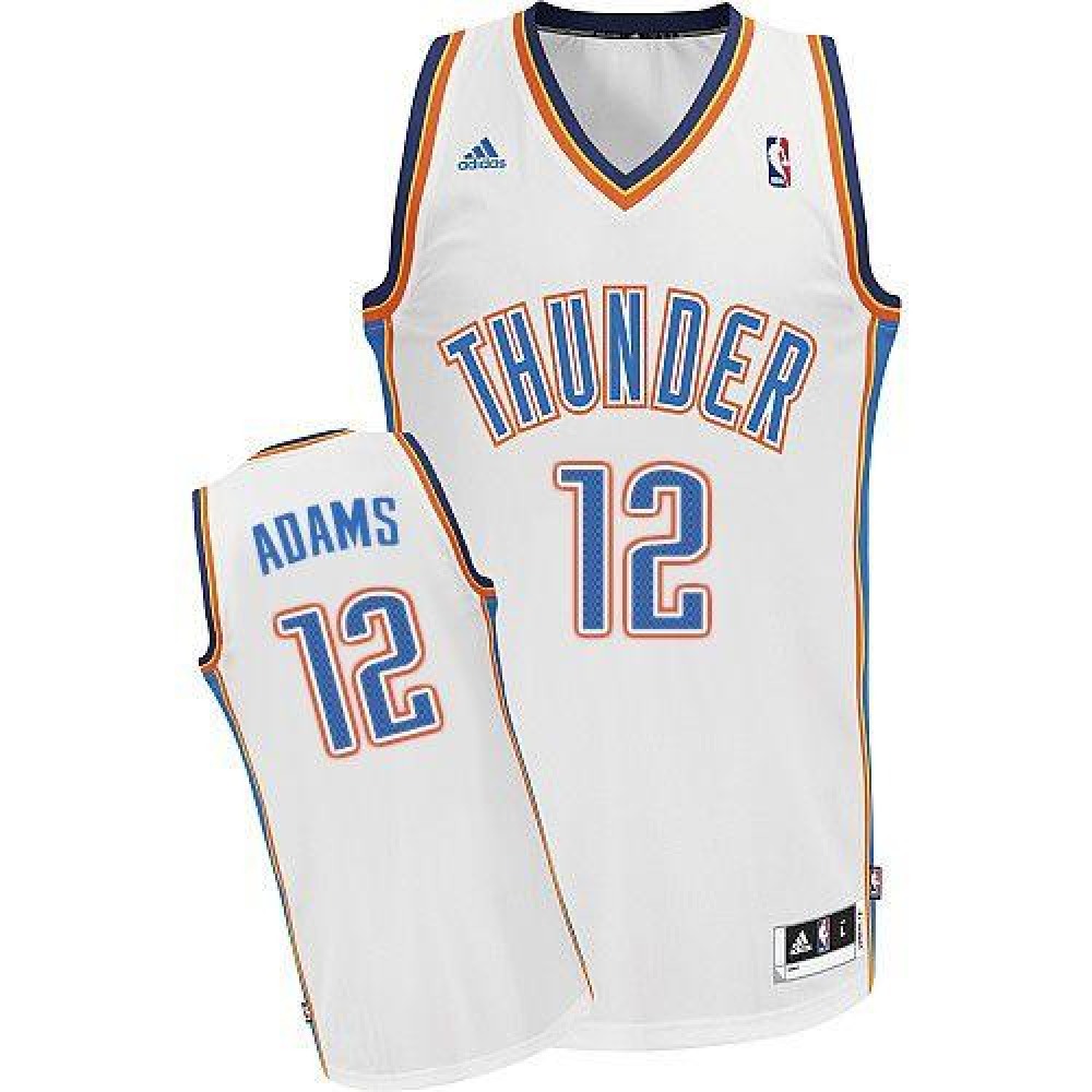 Collector's Item Men's Thunder #12 Steven White Basketball Jersey