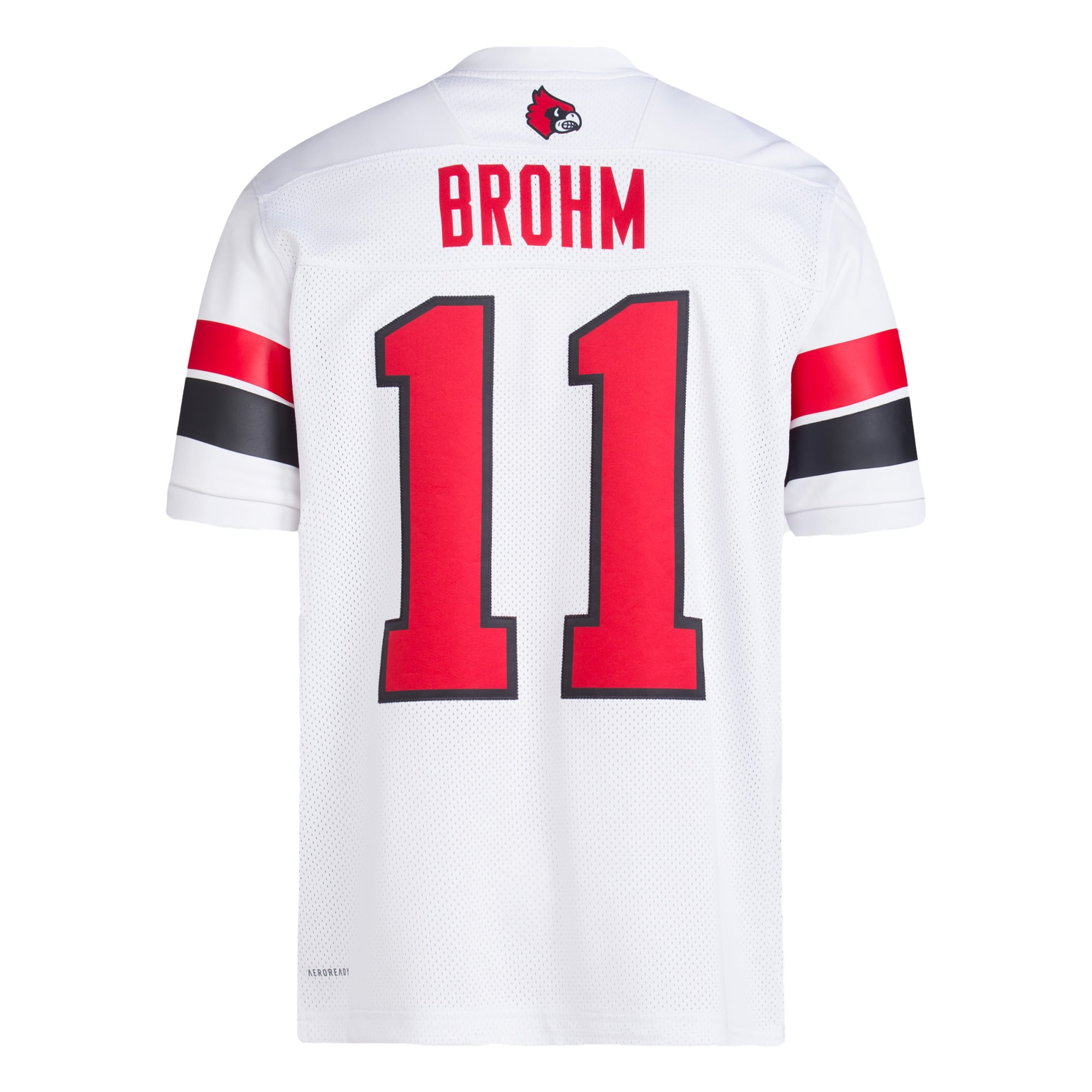 Men's Jeff Brohm White Louisville Cardinals Football Icon Premier Jersey