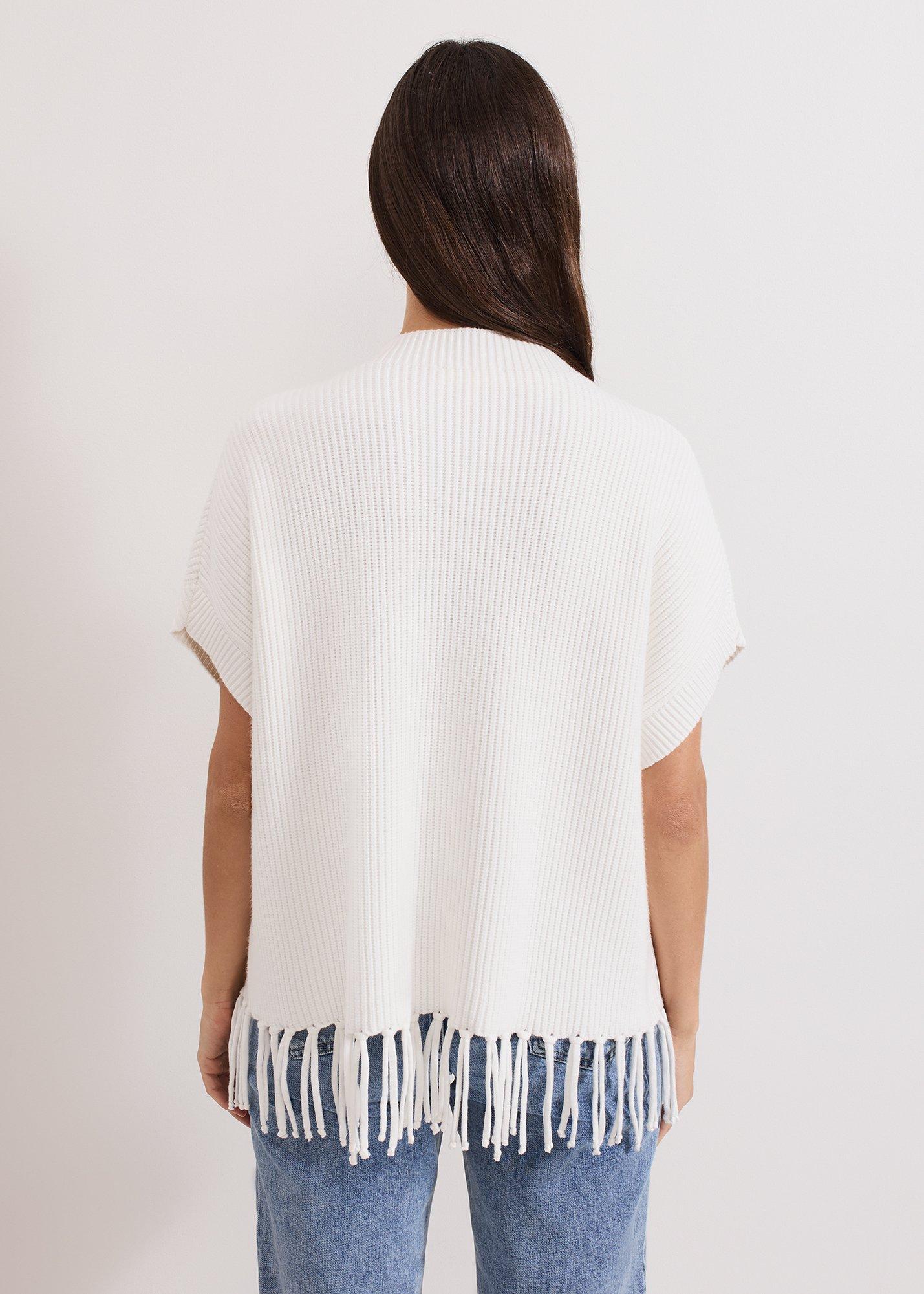 Myleene Fringe Knit Tabard