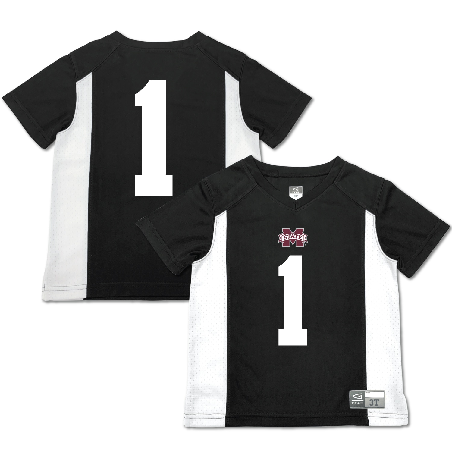 #1 Mississippi State Bulldogs Garb Toddler Football Jersey - Black