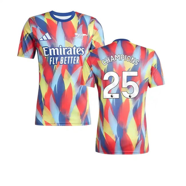 2025-2026 Arsenal Pre-Match Shirt (Victory Blue) (Champions 25) (Fa...
