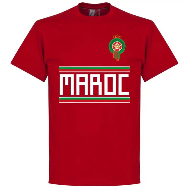 Morocco Ziyech 10 Team T-Shirt - Red