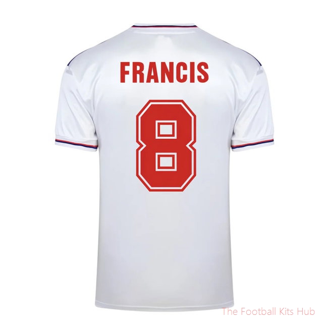 Score Draw England World Cup 1982 Home Shirt (Francis 8)