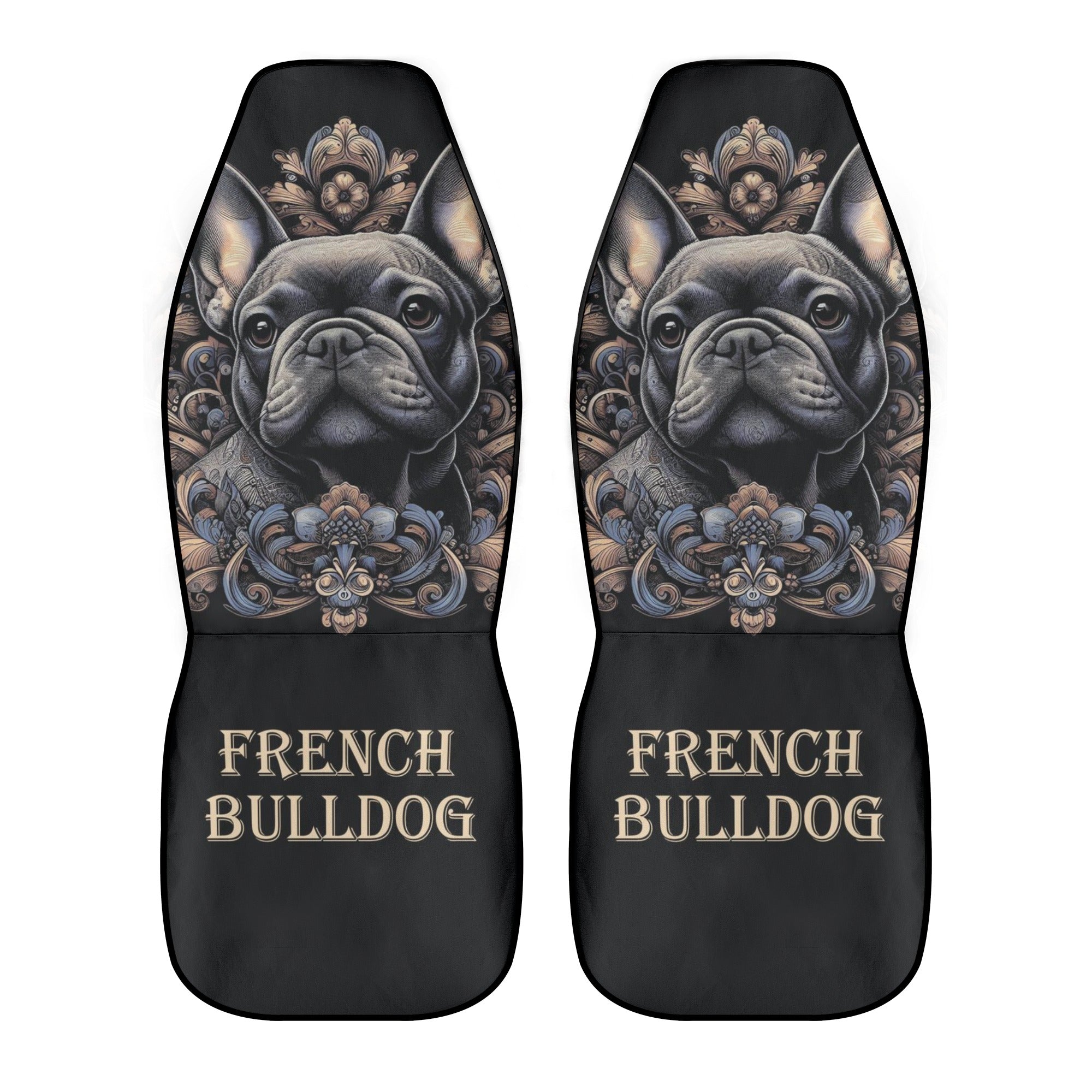 Frenchie-Fan Durable Bo - Car Seat Covers (2 Pcs) for Dog Owners Durable