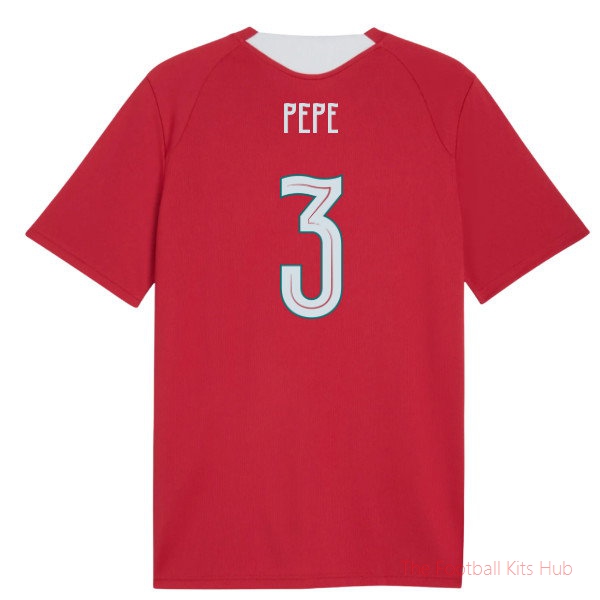 2026-2027 Portugal Training Jersey (Red) (Pepe 3)