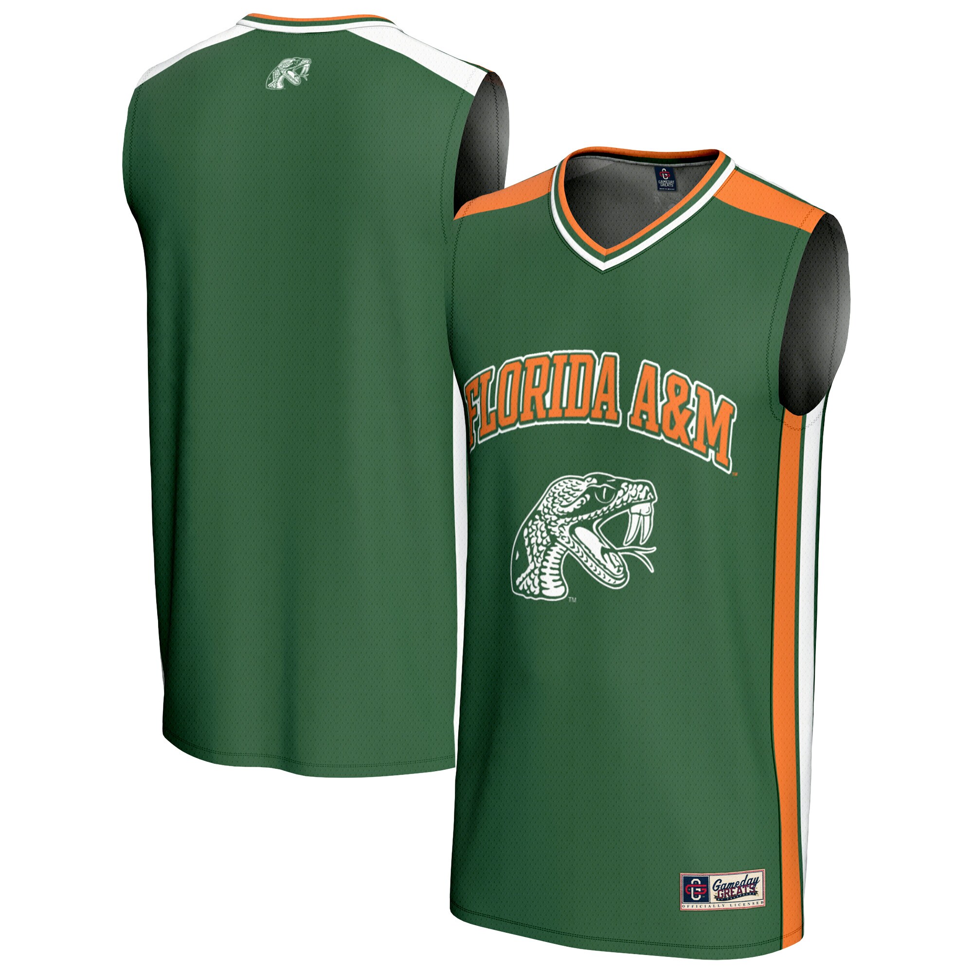 [NJP] Florida A&M Rattlers GameDay Greats Unisex Spirit Basketball Jersey - Green