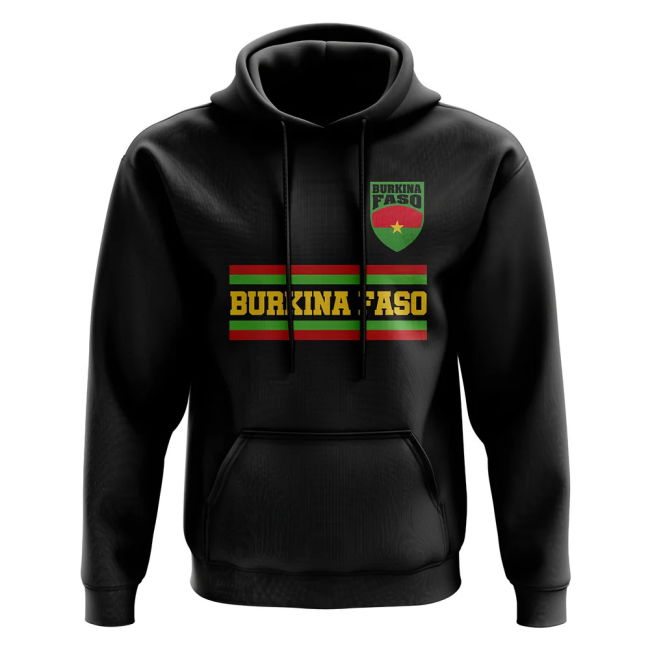 Match-Ready Burkina Faso Core Football Country Hoody (Black)