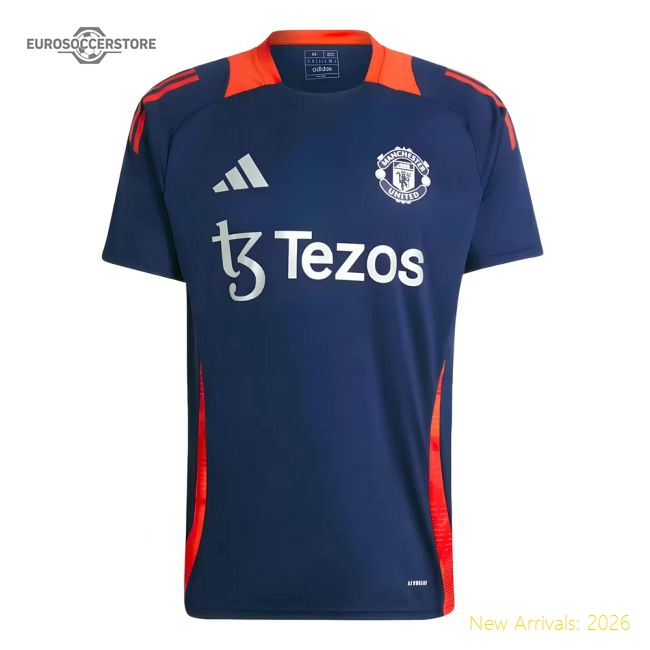 Performance 2024-2025 Man Utd Training Jersey Night Indigo