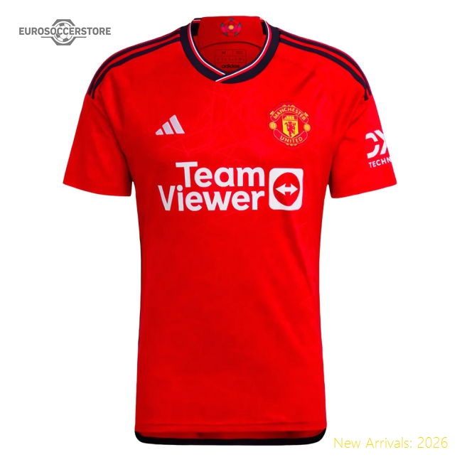 Authentic 2023-2024 Man Utd Home Shirt (l) Martinez #6 (mint)