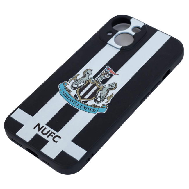 Newcastle United FC iPhone 14 Striped Silicone Case (Match Day)
