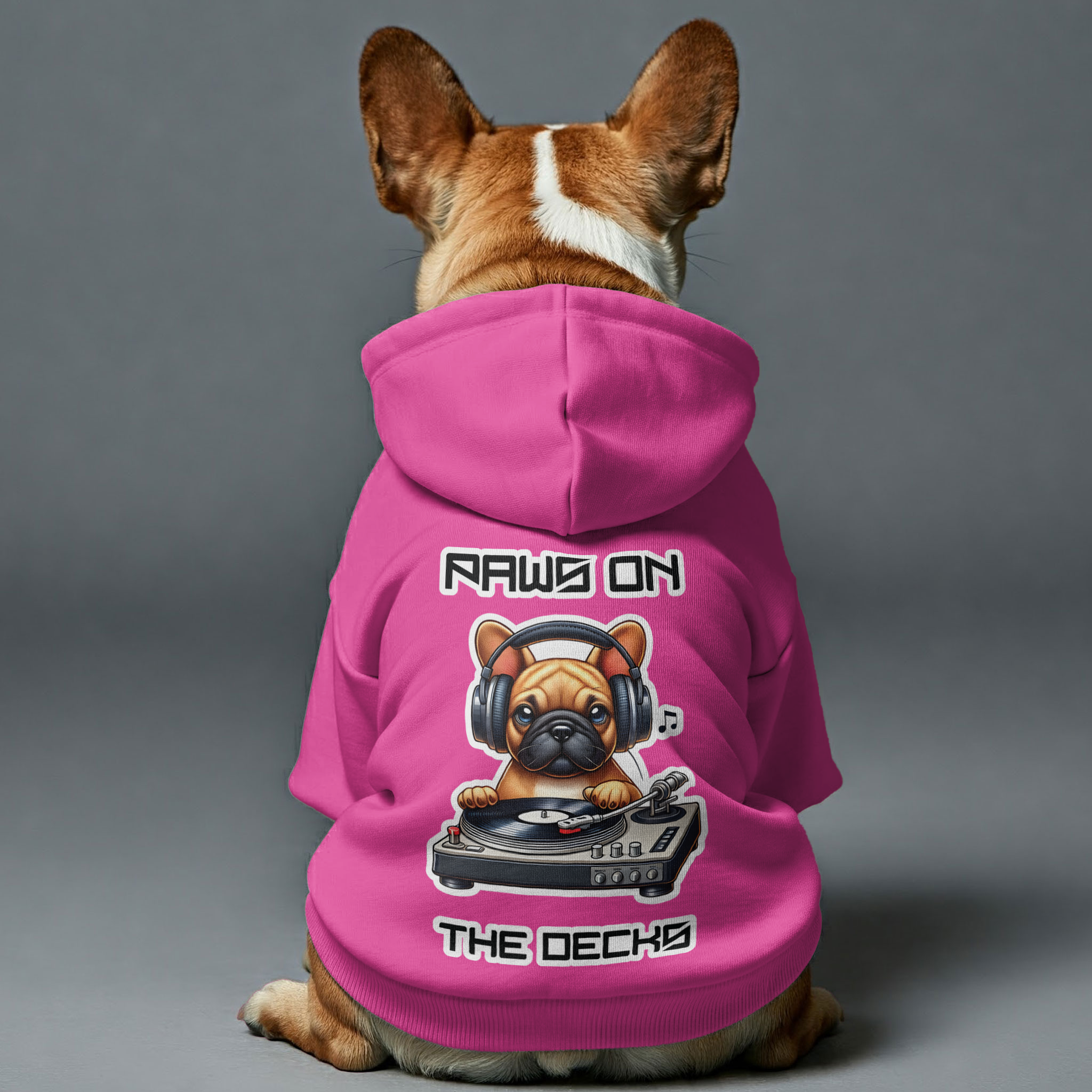 French Bulldog Paws On The Decks Personalized French Bulldog Hoodies