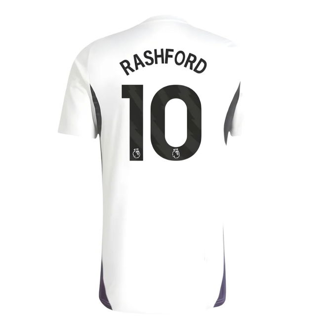 2025-2026 Man Utd Training Jersey (White) (Rashford 10) (Fan Favorite)
