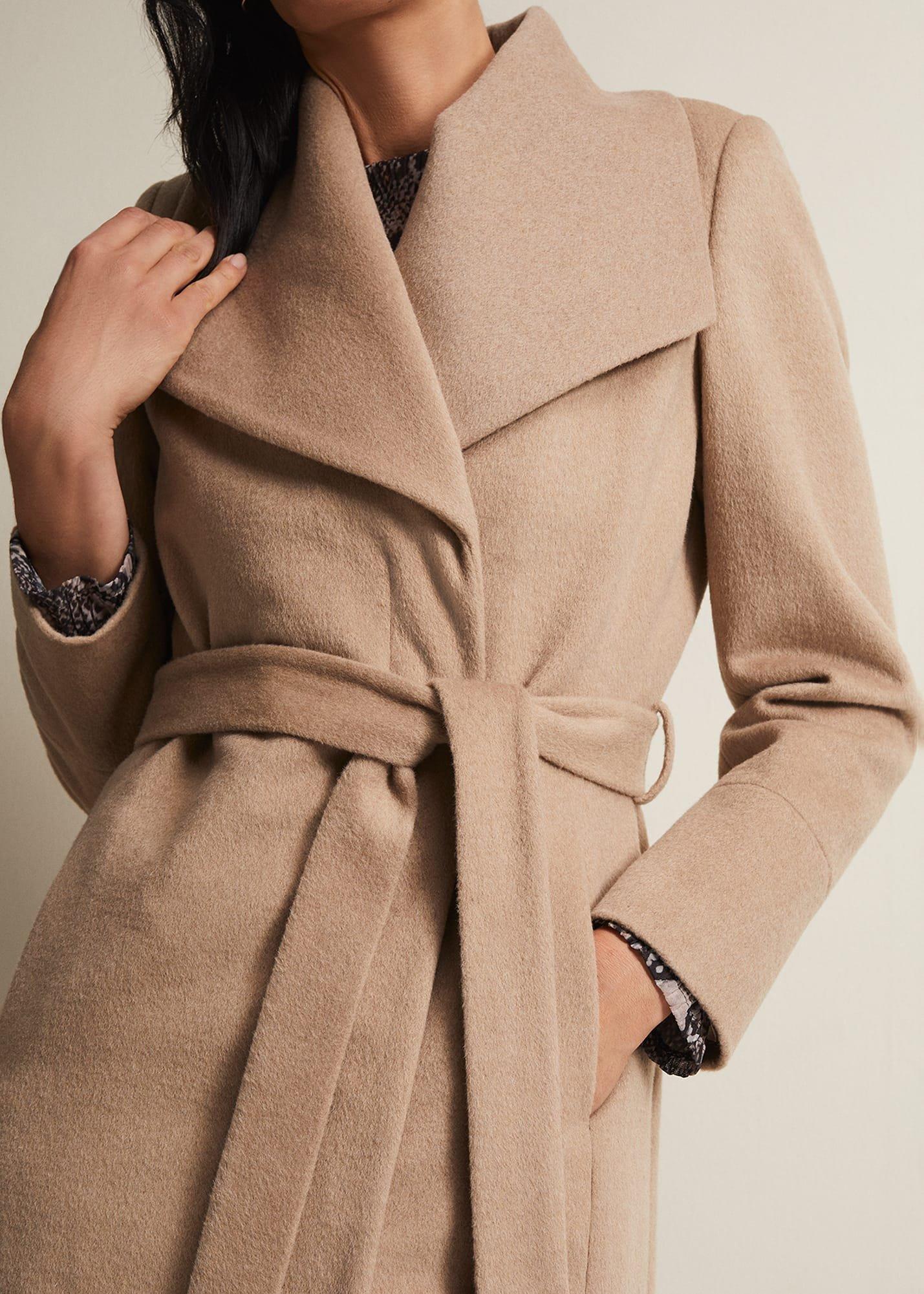 Nicci Belted Wool Coat