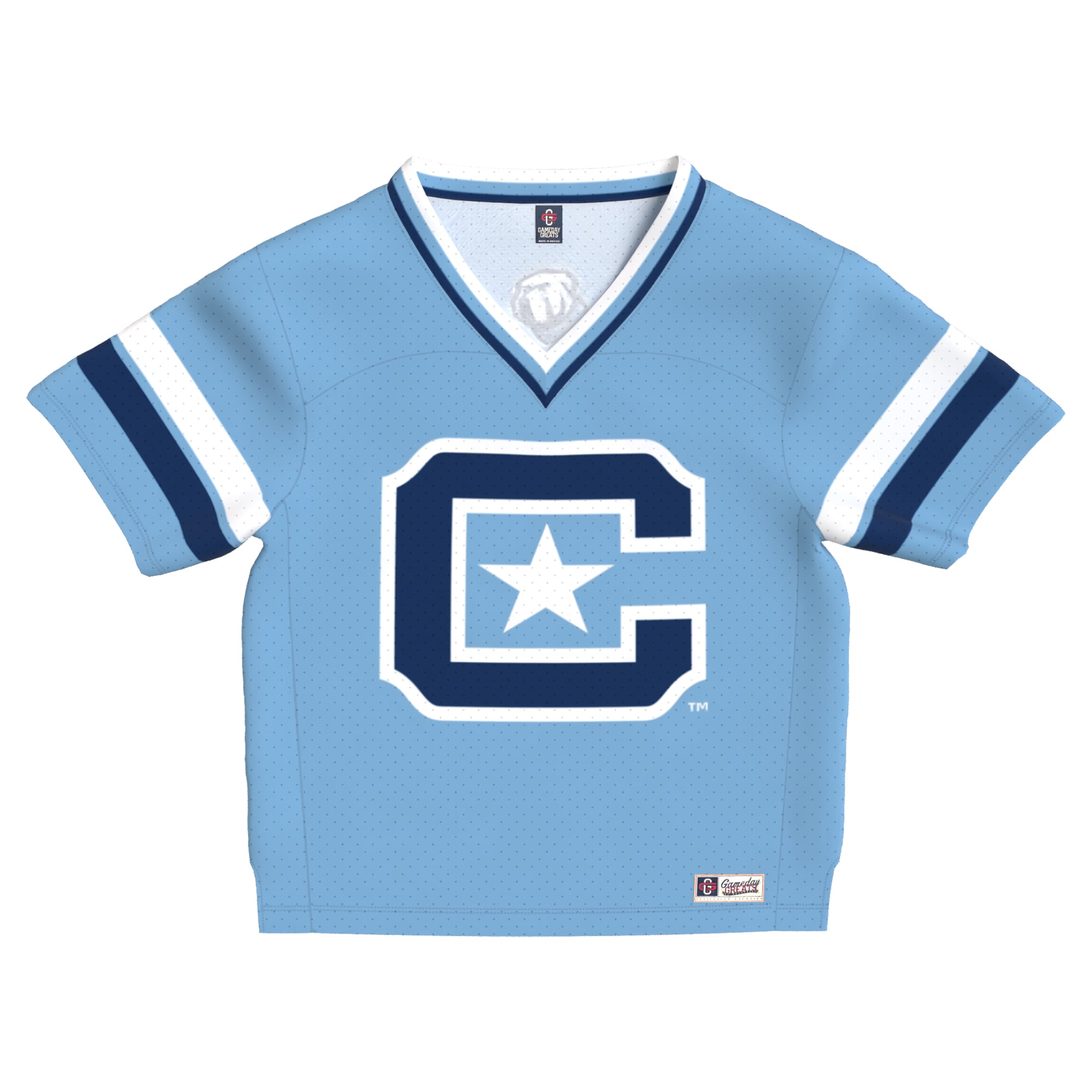 Toddler Light Blue Citadel Bulldogs Lightweight Collegiate Football Fashion Jersey