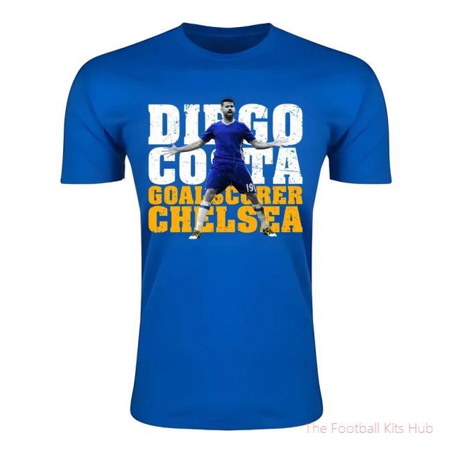Diego Costa Chelsea Goalscorer T-Shirt (Blue)