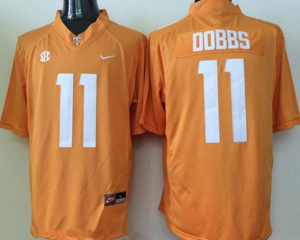 Men's None Orange 2024 high quality Joshua Dobbs #11 replica Jersey
