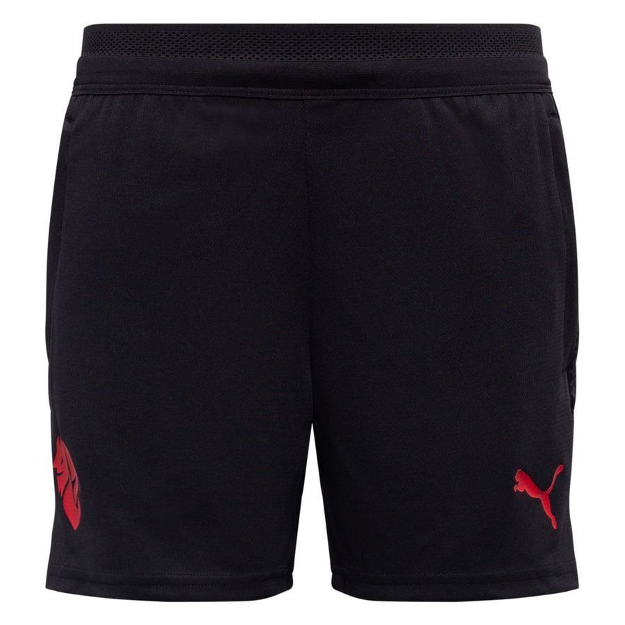 Milan Training Shorts - PUMA Black/For All Time Red Kids