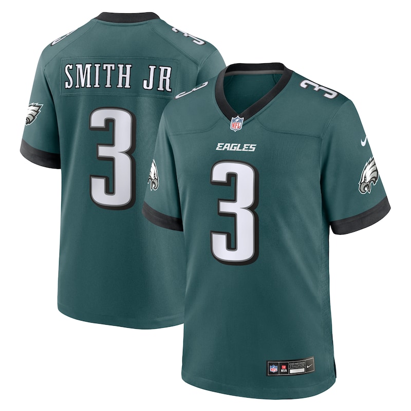 None Nolan Smith Star Player PHI Eagles Top-Grade Jersey Game Day Wear