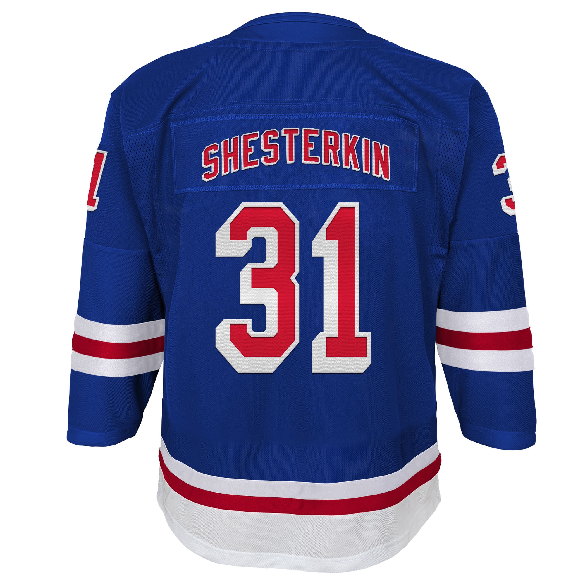 [LK] Igor Shesterkin New York Rangers Youth Home Premier Player Jersey - Blue