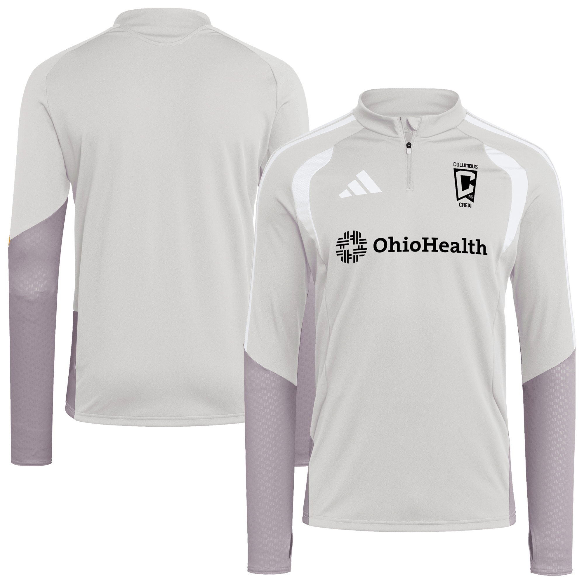 [SJH] Columbus Crew 2026 Tiro Competition Quarter-Zip Training Jersey Top - Silver
