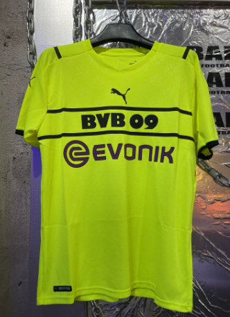 [HP] 21/22 Borussia Dortmund Third Fan Edition Erling Haaland #9 Limited Retro Bundesliga Jersey