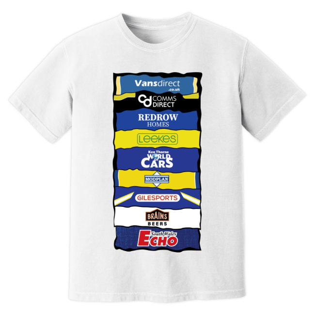 Cardiff Sponsor History T-Shirt - White (Men