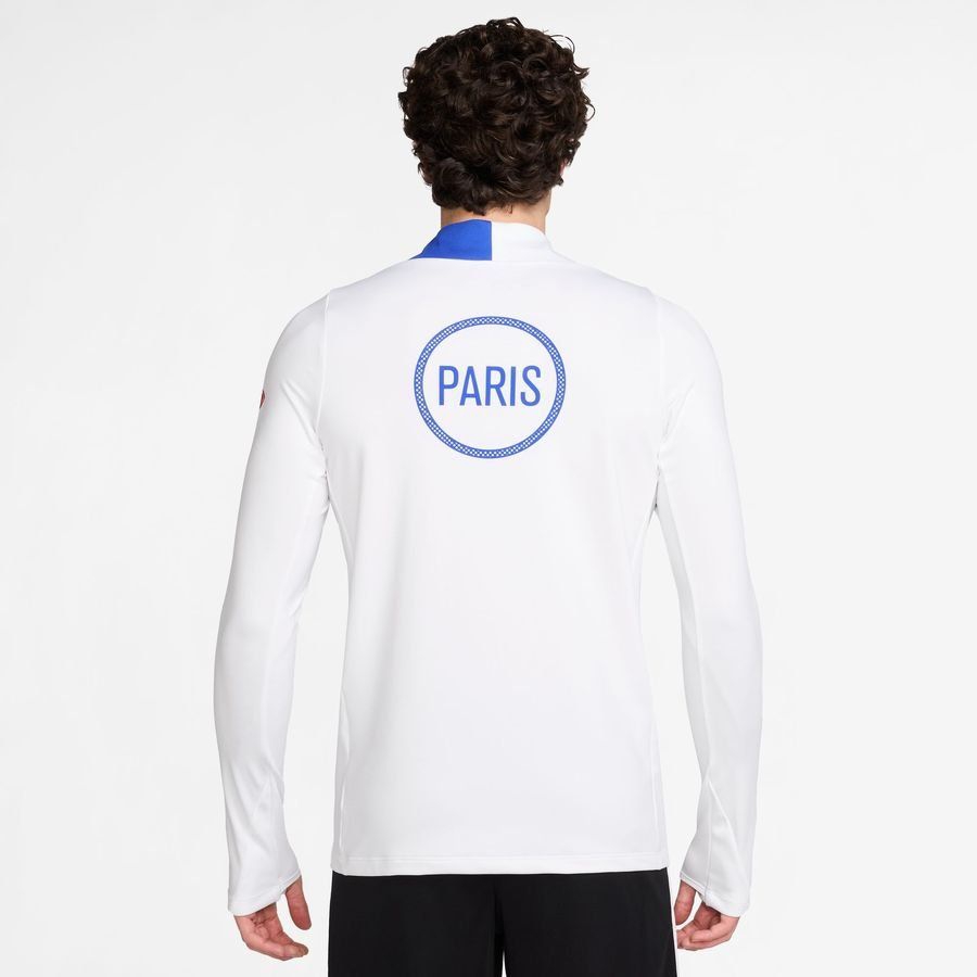 Paris Saint Germain Training Shirt Dri-FIT Strike Drill 3rd - White/Hyper Royal/Global Red