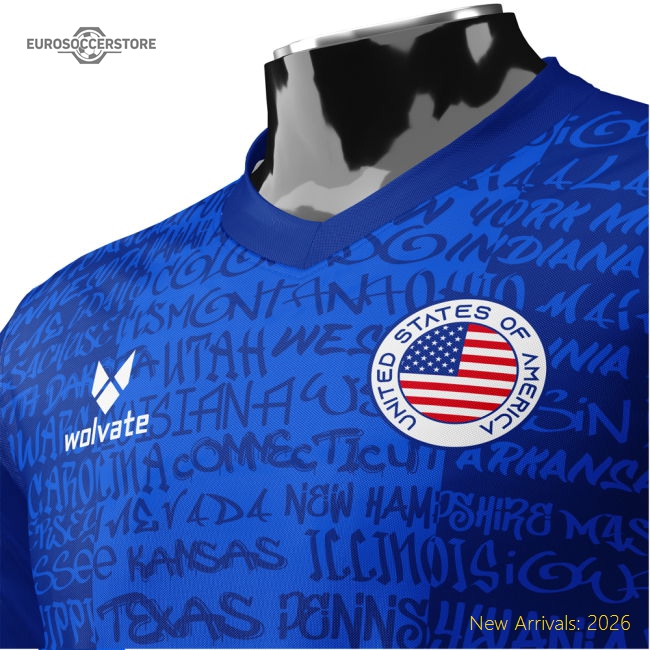 Excellent United States Heritage Football Jersey Blue (wolvate) Adu