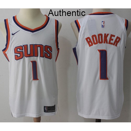 Suns White Devin Booker #1 Nike Jersey - Basketball Jersey